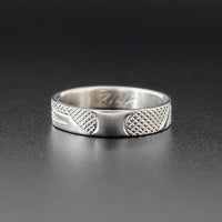 Killerwhale - Silver Ring with 14k Gold