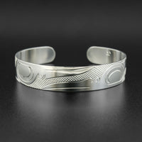 Reverse Hummingbirds - Silver Bracelet