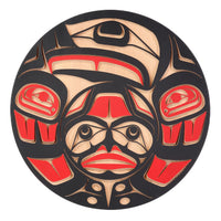 Raven and Sun - 24" Red Cedar Panel