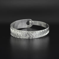 Double-Headed Serpent - Silver Clasping Bracelet