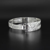 Double-Headed Serpent - Silver Clasping Bracelet