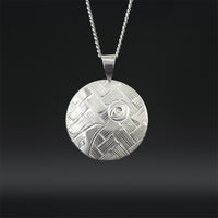 Raven Moon - Silver Pendant