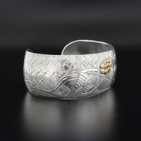 Salmonberries - Silver Bracelet with 14k Gold