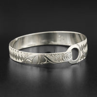 Raven Weaving - Silver Clasping Bracelet