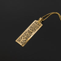 Eagle and Wolf - 14k Gold Pendant