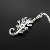 Salamander - Silver Pendant