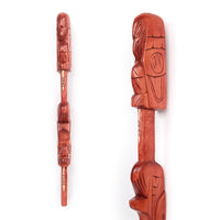 Raven and Whale - Two Figure Talking Stick