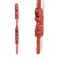 Raven and Whale - Two Figure Talking Stick