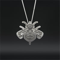 Bumble Bee - Silver Pendant
