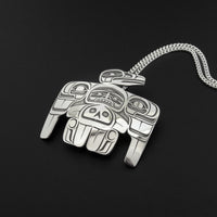 Raven House - Silver Pendant