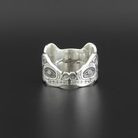 Sisiutl Protection Band - Silver Ring