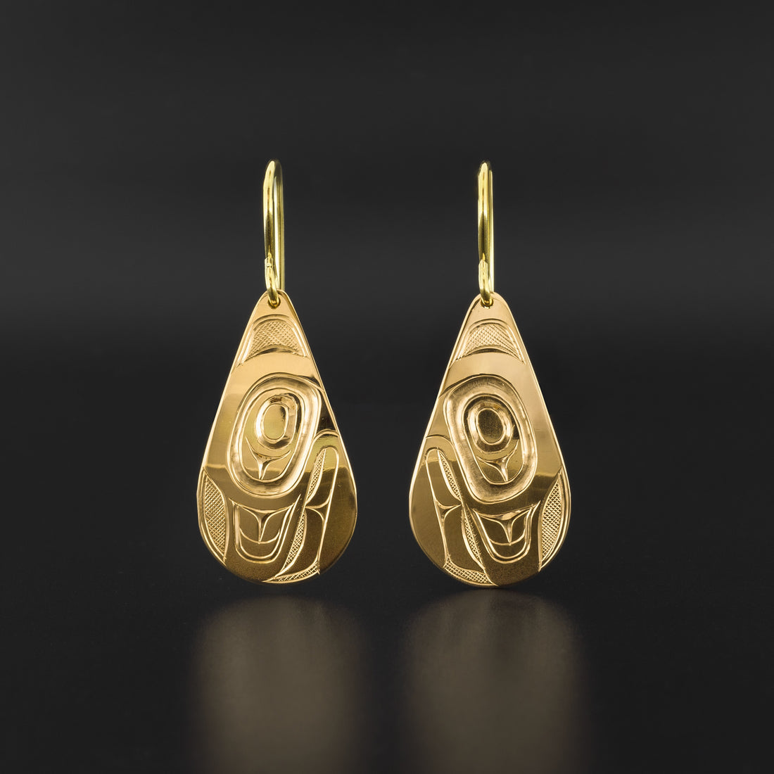 Whale - 14k Gold Earrings