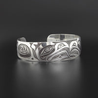 Raven and Eagle - Silver Bracelet