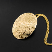 Raven - 14k Gold Pendant