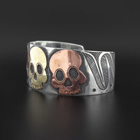 Ancestors - Silver Bracelet with Copper and Brass