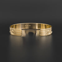 Raven and Eagle - 14k Yellow Gold Bracelet