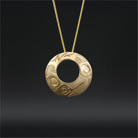 Hummingbird - 14k Gold Pendant