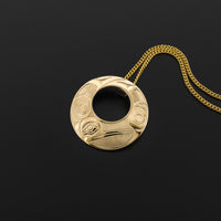 Hummingbird - 14k Gold Pendant