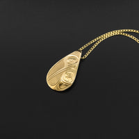 Hummingbird - 14k Gold Pendant