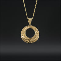 Killerwhale - 14k Gold Pendant
