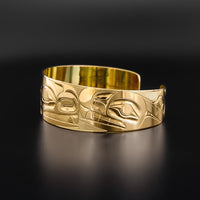 Orca Pod - 14k Gold Bracelet