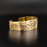 Orca Pod - 14k Gold Bracelet