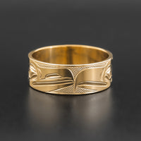 Raven and Eagle - 14k Gold Ring