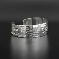 Eagle and Raven - Silver Bracelet