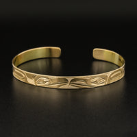 Raven and Eagle 14k Gold Bracelet