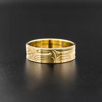 Wolf - 14k Gold Ring