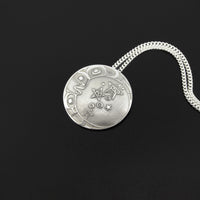 Moon and Stars - Silver Pendant