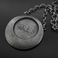 Orca Blowhole - Silver Necklace