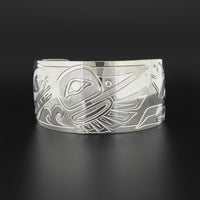 Killerwhale, Hummingbird, and Bear - Silver Bracelet