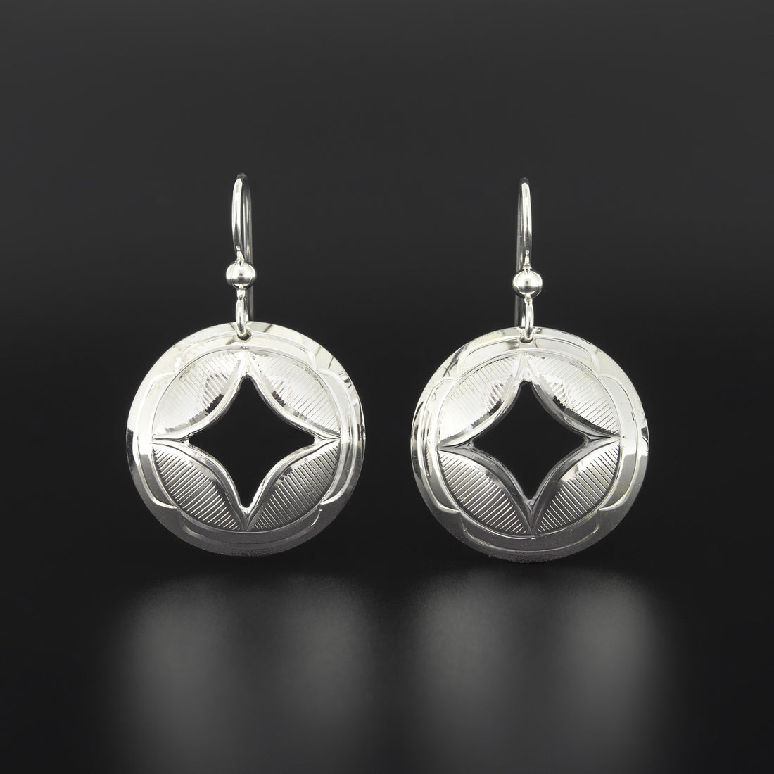 Four Directions - Silver Earrings