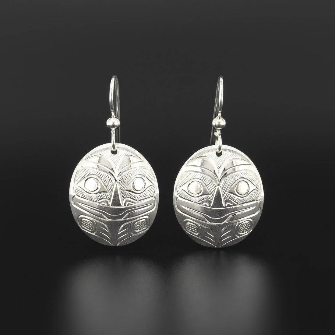 Frog - Silver Earrings