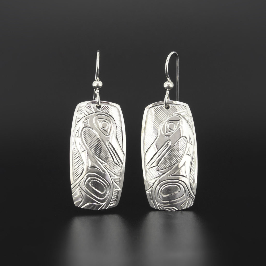 Heron - Silver Earrings