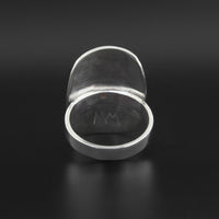 Hummingbird - Silver Ring with Garnet
