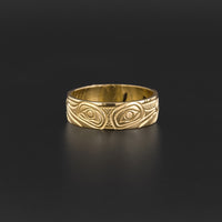Hummingbirds - 14k Gold Ring