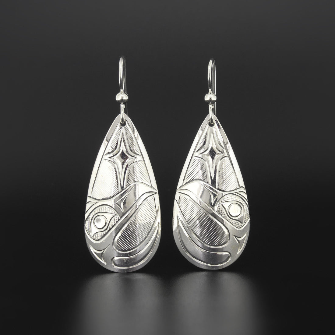 North Star - Silver Earrings