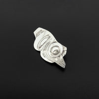 Raven - Silver Brooch
