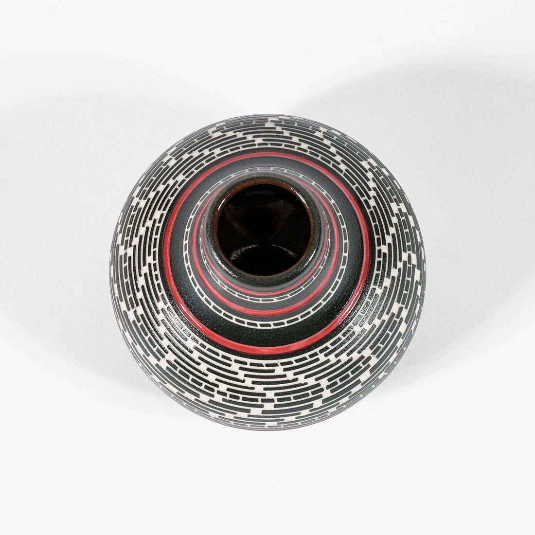 Weaving - Hand Carved Ceramic Vase