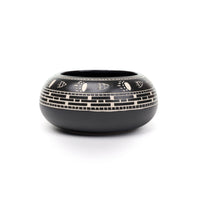 Bear Tracks - Hand Carved Ceramic Pottery