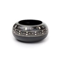 Bear Tracks - Hand Carved Ceramic Pottery