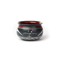 Thunderbird and Mountains - Hand Carved Ceramic Pottery