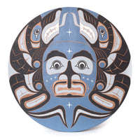 Moon and Wolves - Red Cedar Panel