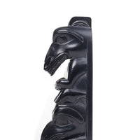 Wolf and Raven - Argillite Pole