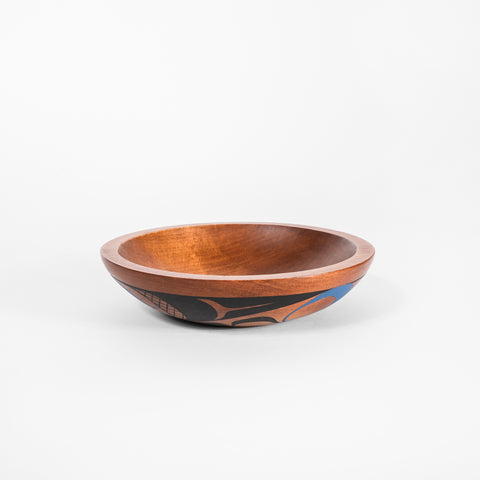 Abstract Design (Blue) - Maple Bowl