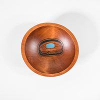 Abstract Design (Light Blue) - Maple Bowl