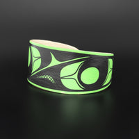 Abstract (Light Green) - Maple Wood Bracelet