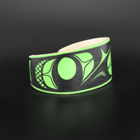 Abstract (Light Green) - Maple Wood Bracelet